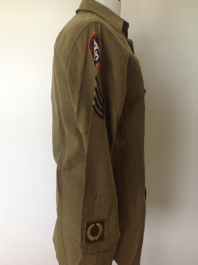 WW2 US Army shirt | World War Two US Army shirt, right side ...