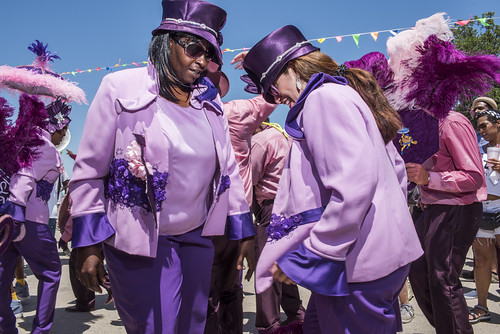 Lady Buckjumpers during Jazz Fest Day 7 on May 5, 2018. Photo by Ryan Hodgson-Rigsbee RHRphoto.com