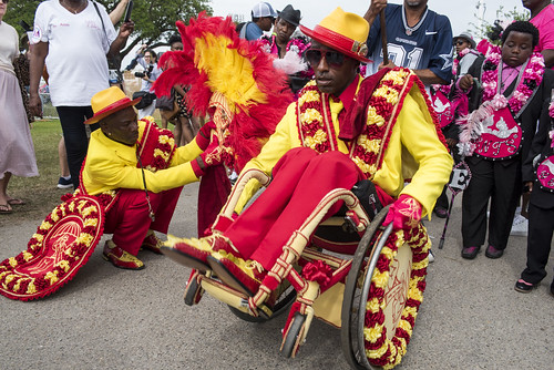 Rollin' Joe and Pigeon Town Steppers at Jazz Fest day 6 on May 5, 2018. Photo by Ryan Hodgson-Rigsbee RHRphoto.com