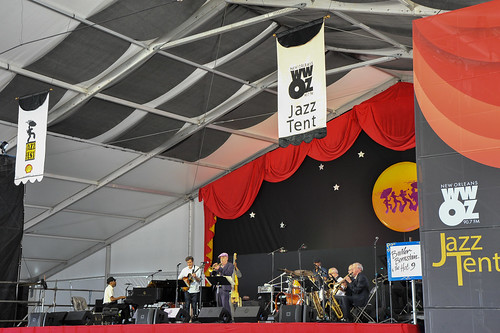 Butler Bernstein and the Hot 9 on Day 2 of Jazz Fest - 4.28.18. Photo by Michael E. McAndrew Photography.