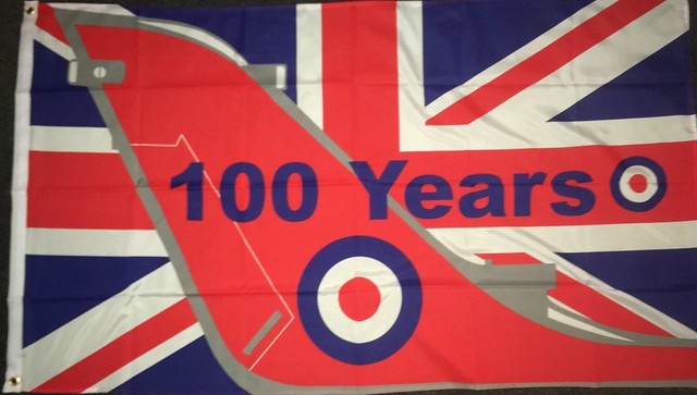 RAF 100 Tail Art Flag (Royal Air Force) UK