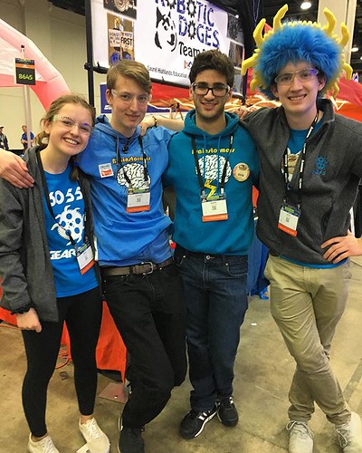 Good luck to our four CA students currently in Detroit at the FTC World Championships: Mark Morton and August Pokorak (Brainstormers) and Jack Hutchinson and Anna Sander (Gear Ticks)!