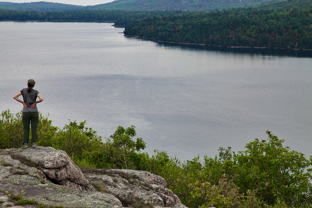 Acadia NP: Taking in View of Eagle Lake from Conners Nubble
