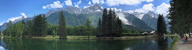 Panorama Mont Blanc Massif.