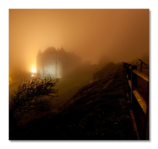 Dieppe et son Château dans la brume