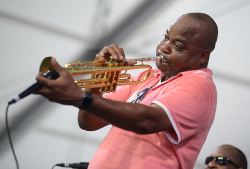 James Andrews on Day 5 of Jazz Fest - 5.4.18. Photo by Leon Morris.