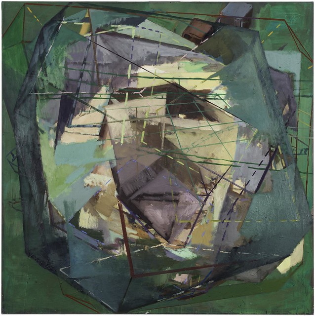 Potentialbarriere, Eggtempera/Oil, 120 x120 cm, 2015