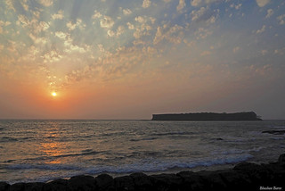 Sunset at Suvarnadurga fort