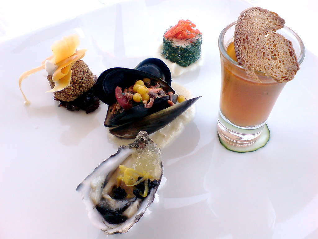 Tasting plate, Sails restaurant, Blues Point