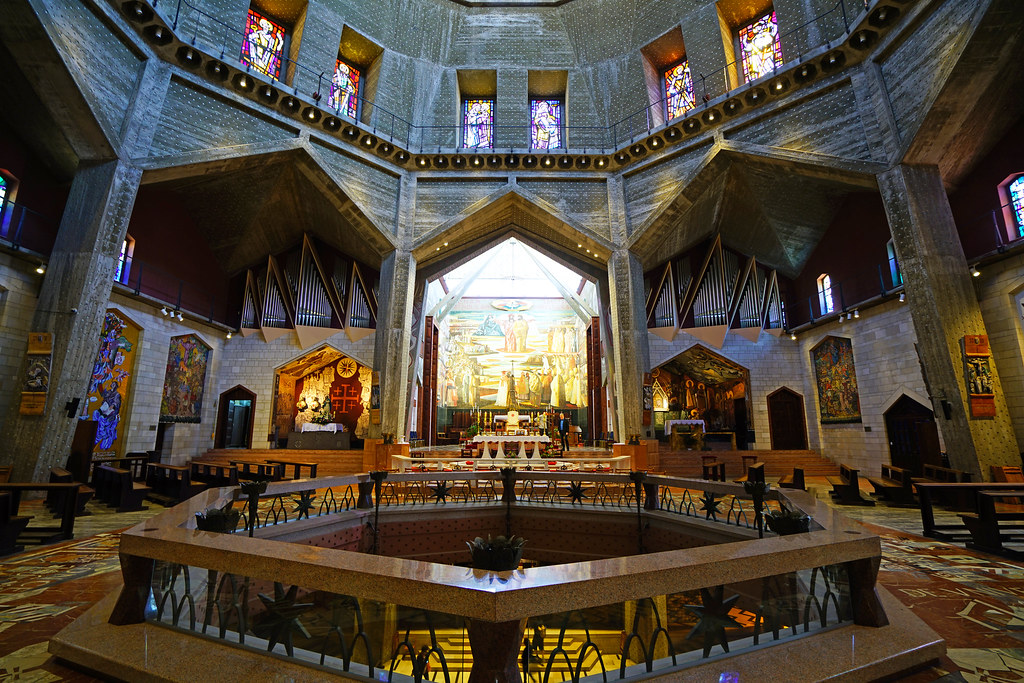 Basilica of the Annunciation interior, Nazareth, Israel