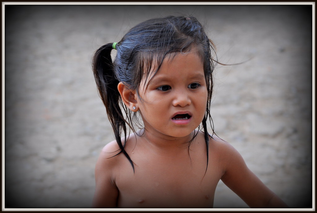 Petite fille du Cambodge.