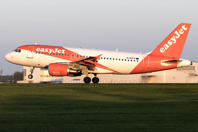 G-EZFV easyJet Airline A319 London Stansted Airport