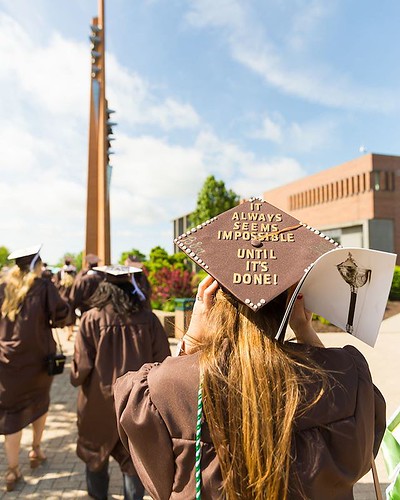 "It always seems impossible until it's done!" Wisdom from a Class of 2017 graduate as we look forward to the Class of 2018 graduating this weekend! #TBT #ValpoGrad #GoValpo