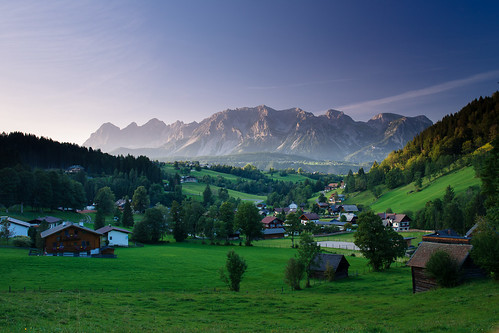 untertal steiermark austria styria village valley alps dachstein alpine austrian panorama