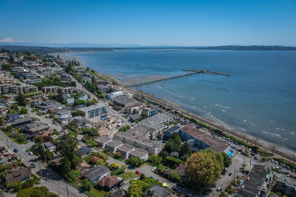 White Rock, BC | White Rock as seen from 80m above our yard.… | Flickr