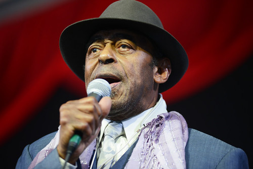 Archie Shepp on Day 4 of Jazz Fest - May 3, 2018. Photo by Leon Morris.