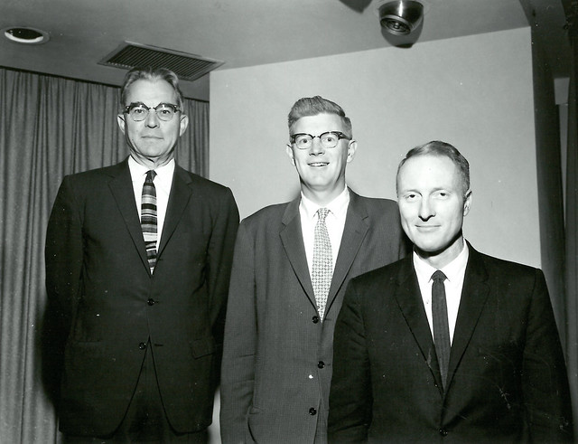 1963. Ernie L. Kolbe [left] receiving an 