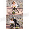 245-GLO-033 Globber哥輪步2018舒適版EVO COMFORT-五合一兒童滑板車-桃紅滑步車學步車三輪設計適1~6歲轉向鎖定踏板限50公斤-桃紅