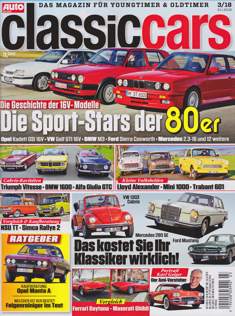 Image of Auto Zeitung - Classic Cars - 2018-03 - Cover