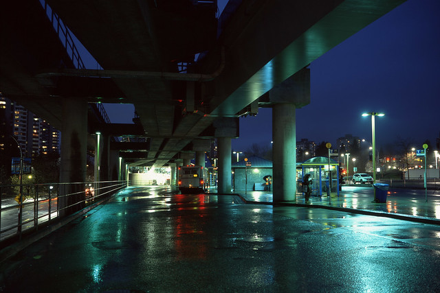 Rainy Bus Depot