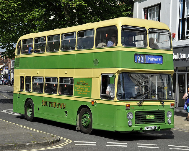 JWV 976V Southdown 276 Bristol VR with Eastern Coachworks body at Winchester May18 by Martin Arrand