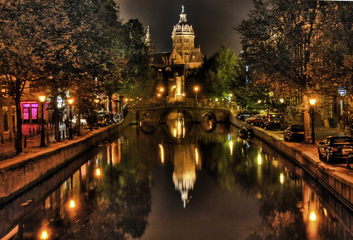 The Church over the Canal Bridge by Trey Ratcliff