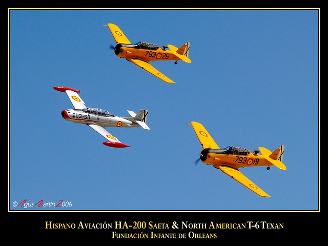 North American T-6 Texan & Hispano Aviación HA-200 Saeta