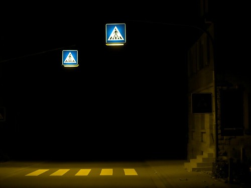 signs night germany dark outside darkness negativespace crosswalk abyss formfaktor sternenfels