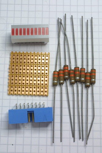 AVR microcontroller board: parts for LED array | by anachrocomputer